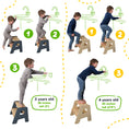 Load image into Gallery viewer, 2-Step Wooden Stool for Kids
