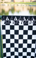 Load image into Gallery viewer, Checker Flame Beach Towel