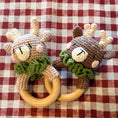 Load image into Gallery viewer, Crocheted Reindeer Rattle