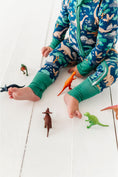 Load image into Gallery viewer, Bamboo One Piece Zip Pajama - Arlo Dino