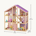 Load image into Gallery viewer, Tiny Land® Sweetwood Unicorn Dollhouse & Wooden Dollhouse Dolls