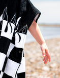 Load image into Gallery viewer, Checker Flame Hooded Towel
