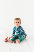 Load image into Gallery viewer, Bamboo One Piece Zip Pajama - Arlo Dino