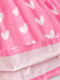 Load image into Gallery viewer, Girls Valentine’s Outfit Pink Heart Long Sleeve Dress with Pockets
