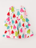 Load image into Gallery viewer, Christmas Tree Print Long Sleeve Dress