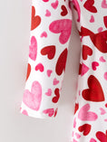 Load image into Gallery viewer, Toddler Girls Valentine Cute Pink Red Heart Print Dress