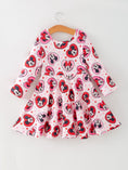 Load image into Gallery viewer, Valentine's Day Girls Long Sleeve Dress – Pink Character Heart Outfit
