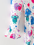 Load image into Gallery viewer, Toddler Girls Valentine Dress – Colorful Monster Balloon Print
