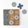 Load image into Gallery viewer, Silicone & Beechwood Tic Tac Toe