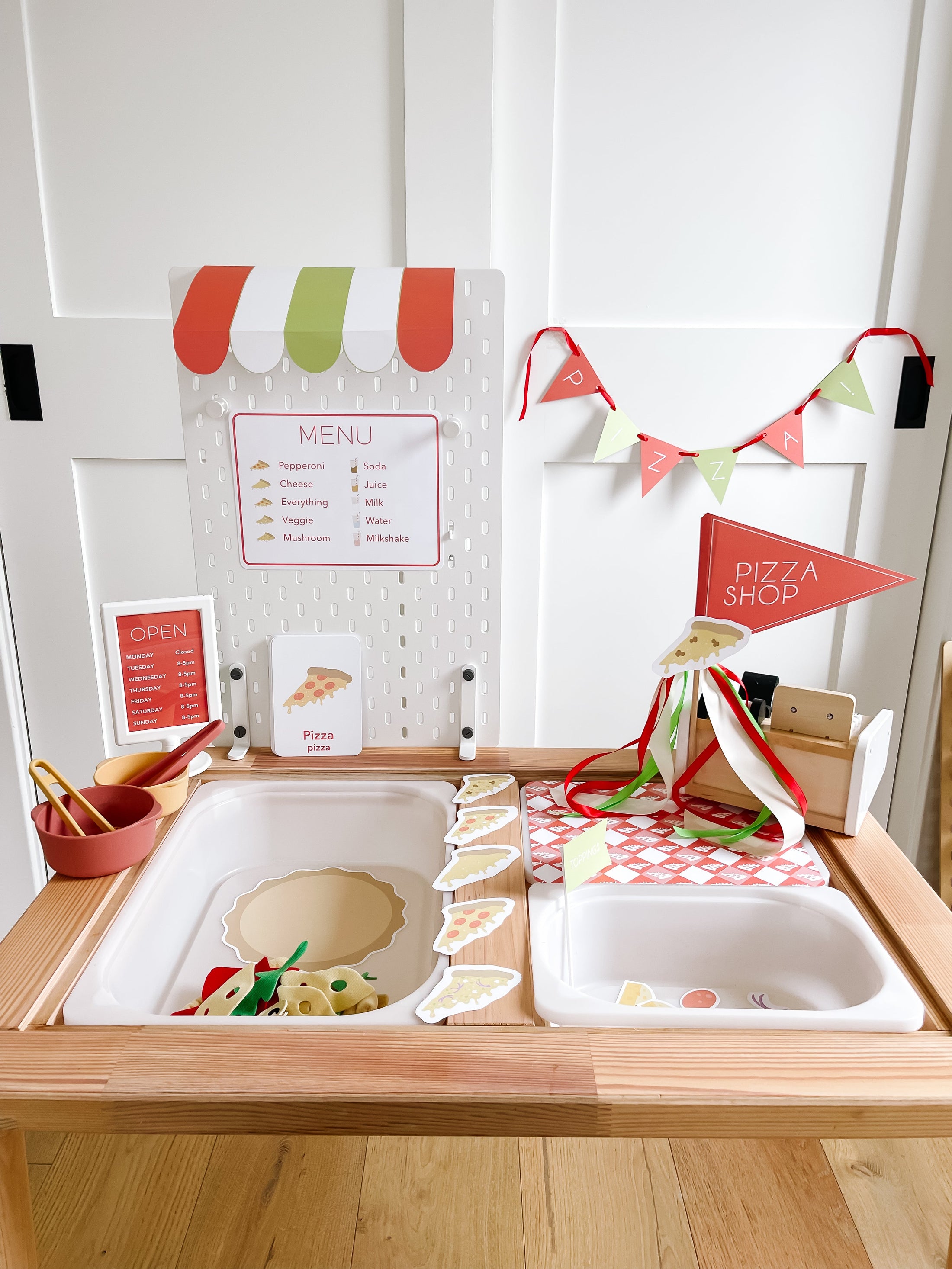Pizza Shop Printable Dramatic Play Kit