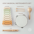 Load image into Gallery viewer, 4-Piece Kids Musical Instruments for Toddlers
