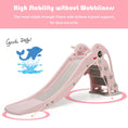 Load image into Gallery viewer, 3-in-1 Kids Climber Slide Play Set with Basketball Hoop and Ball
