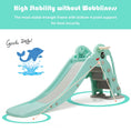 Load image into Gallery viewer, 3-in-1 Kids Climber Slide Play Set with Basketball Hoop and Ball
