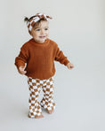 Load image into Gallery viewer, Checkered Flare Pants | Copper
