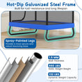 Load image into Gallery viewer, 6 FT Kids Trampoline with Swing and Horizontal Bar Small Rectangle Trampoline