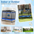 Load image into Gallery viewer, 6 FT Kids Trampoline with Swing and Horizontal Bar Small Rectangle Trampoline