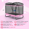 Load image into Gallery viewer, 6 FT Kids Trampoline with Swing and Horizontal Bar Small Rectangle Trampoline