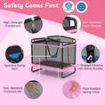 Load image into Gallery viewer, 6 FT Kids Trampoline with Swing and Horizontal Bar Small Rectangle Trampoline