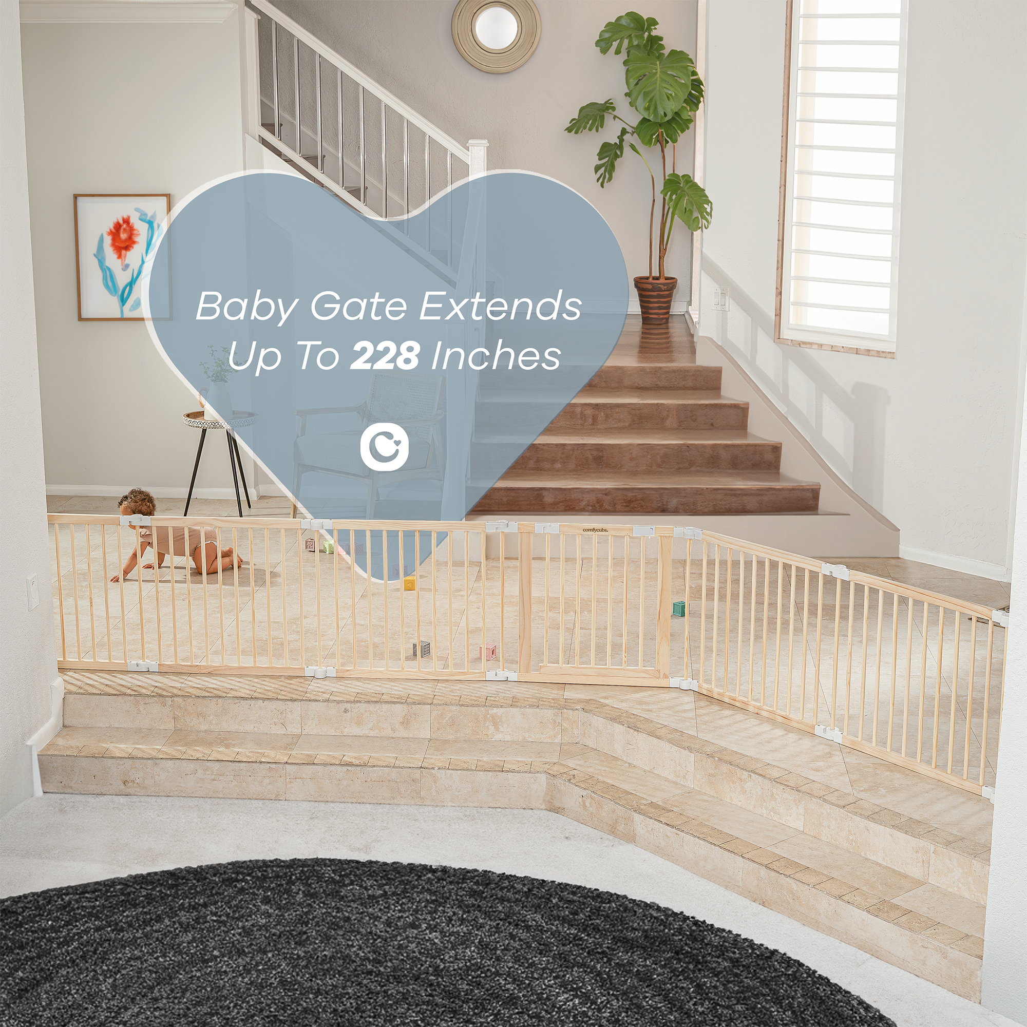 Playpen for Toddler and Babies in Pacific Blue