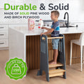 Load image into Gallery viewer, Standing Toddler Tower with Sliding Safety Door
