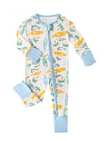 Load image into Gallery viewer, Posh TOT Surf's Up Bamboo Baby Convertible Zippy Romper