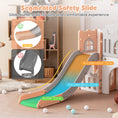 Load image into Gallery viewer, All-in-1 Toddler Slide Playset Playground with Tunnel and Ladder and Basketball