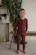 Load image into Gallery viewer, Bamboo Two Piece Pajamas | Christmas Plaid
