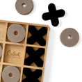 Load image into Gallery viewer, Silicone & Beechwood Tic Tac Toe