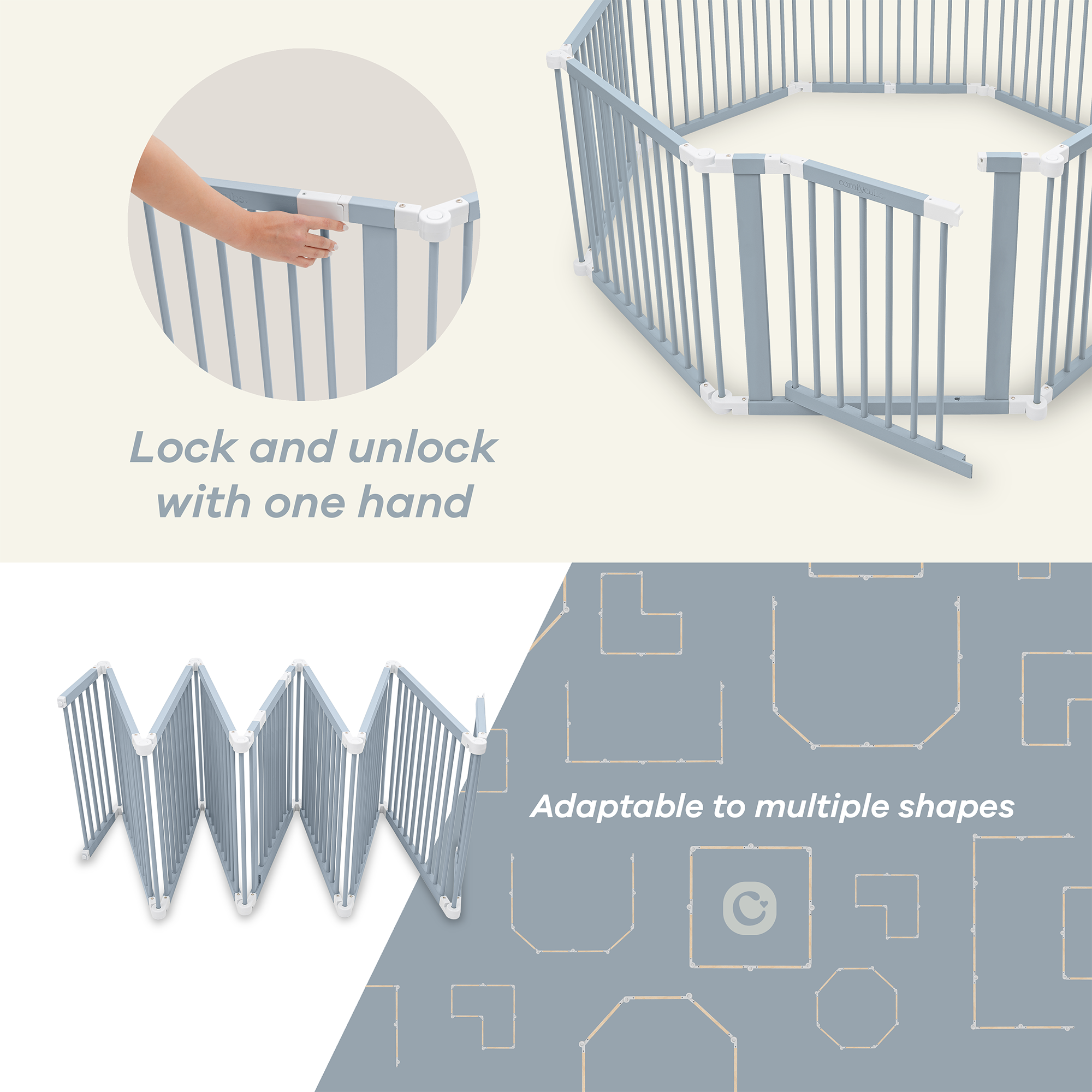 Playpen for Toddler and Babies in Pacific Blue