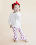 Load image into Gallery viewer, Checkered Candy Cane Flare Pants | Pink