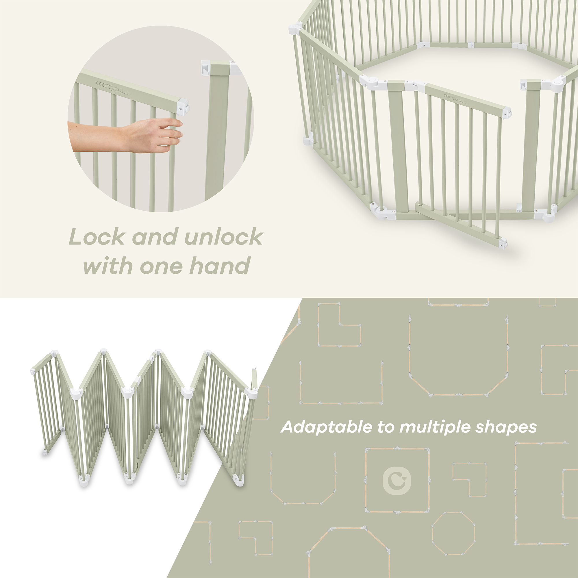 Playpen for Toddler and Babies in Sage