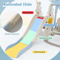 Load image into Gallery viewer, 7 in 1 Toddler Slide and Swing Set with Height Adjustable Swing and Basketball Hoop