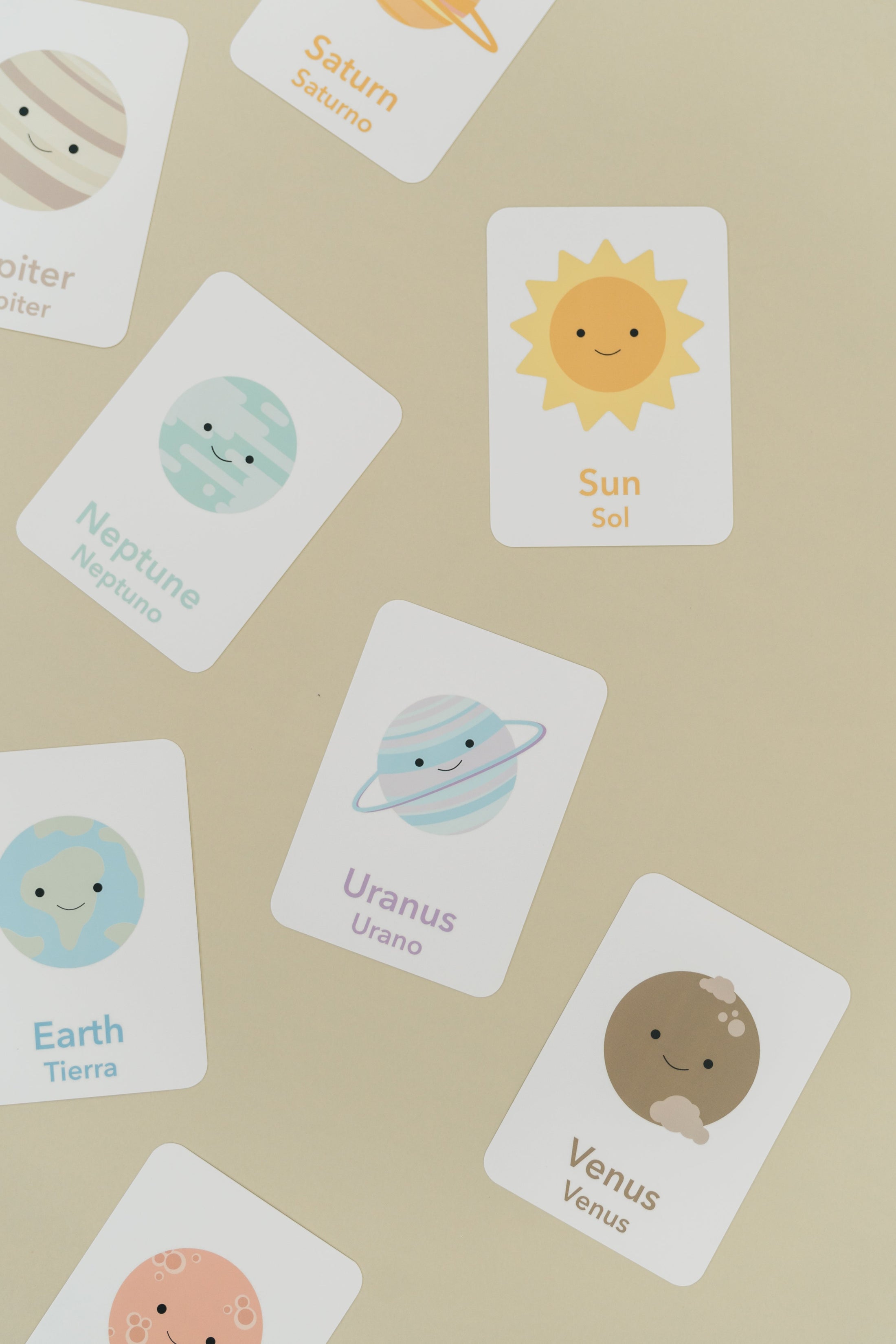 Space Planet Flashcards