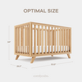 Load image into Gallery viewer, Baby Crib for 0 to 3 Years - Natural Wood