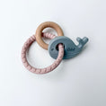 Load image into Gallery viewer, Whale Silicone & Beechwood Teether