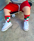 Load image into Gallery viewer, Red + Green Checker