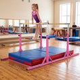 Load image into Gallery viewer, 8 FT Double Horizontal Bars with 13-Level Adjustable Heights and 6-Level Adjustable Width-Pink