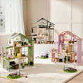 Load image into Gallery viewer, Tiny Land® Sweetwood Edge Dollhouse - Green & Pink