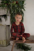 Load image into Gallery viewer, Bamboo Two Piece Pajamas | Christmas Plaid