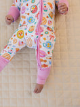 Load image into Gallery viewer, Bamboo Zip Romper | Breakfast Whimsy