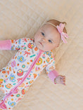 Load image into Gallery viewer, Bamboo Zip Romper | Breakfast Whimsy