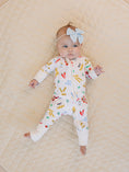 Load image into Gallery viewer, Bamboo Zip Romper | Pasta Club