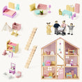 Load image into Gallery viewer, Tiny Land® Sweetwood Unicorn Dollhouse & Wooden Dollhouse Dolls