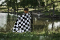Load image into Gallery viewer, Checker Flame Beach Towel