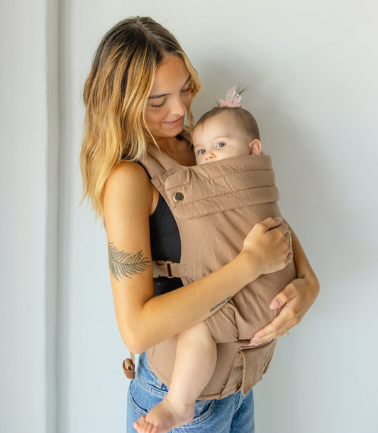 Monroe x Coco Desert - Cotton Linen Baby Carrier (7-35 lbs)