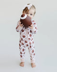 Load image into Gallery viewer, Bamboo Zip Romper | Game Day