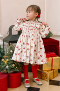 Load image into Gallery viewer, Anastasia Christmas Smocked Dress