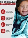 Load image into Gallery viewer, Car Seat Coat | The Road Coat Down - Aqua