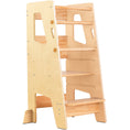 Load image into Gallery viewer, Adjustable Toddler Kitchen Tower with Safety Bars