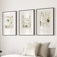 Load image into Gallery viewer, Watercolor Set of 3. Colorful Wildflower Prints
